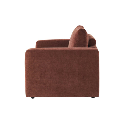 Chicago Loveseat - Chenille Dark Rust - DUSK