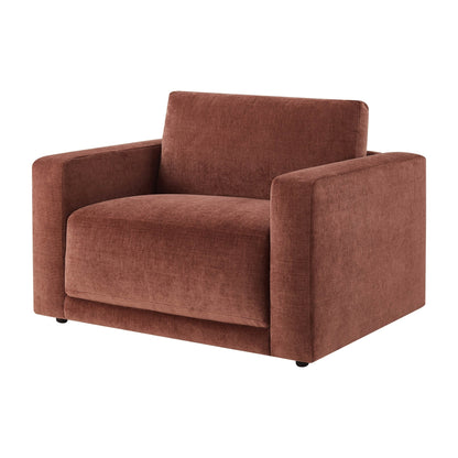 Chicago Loveseat - Chenille Dark Rust - DUSK
