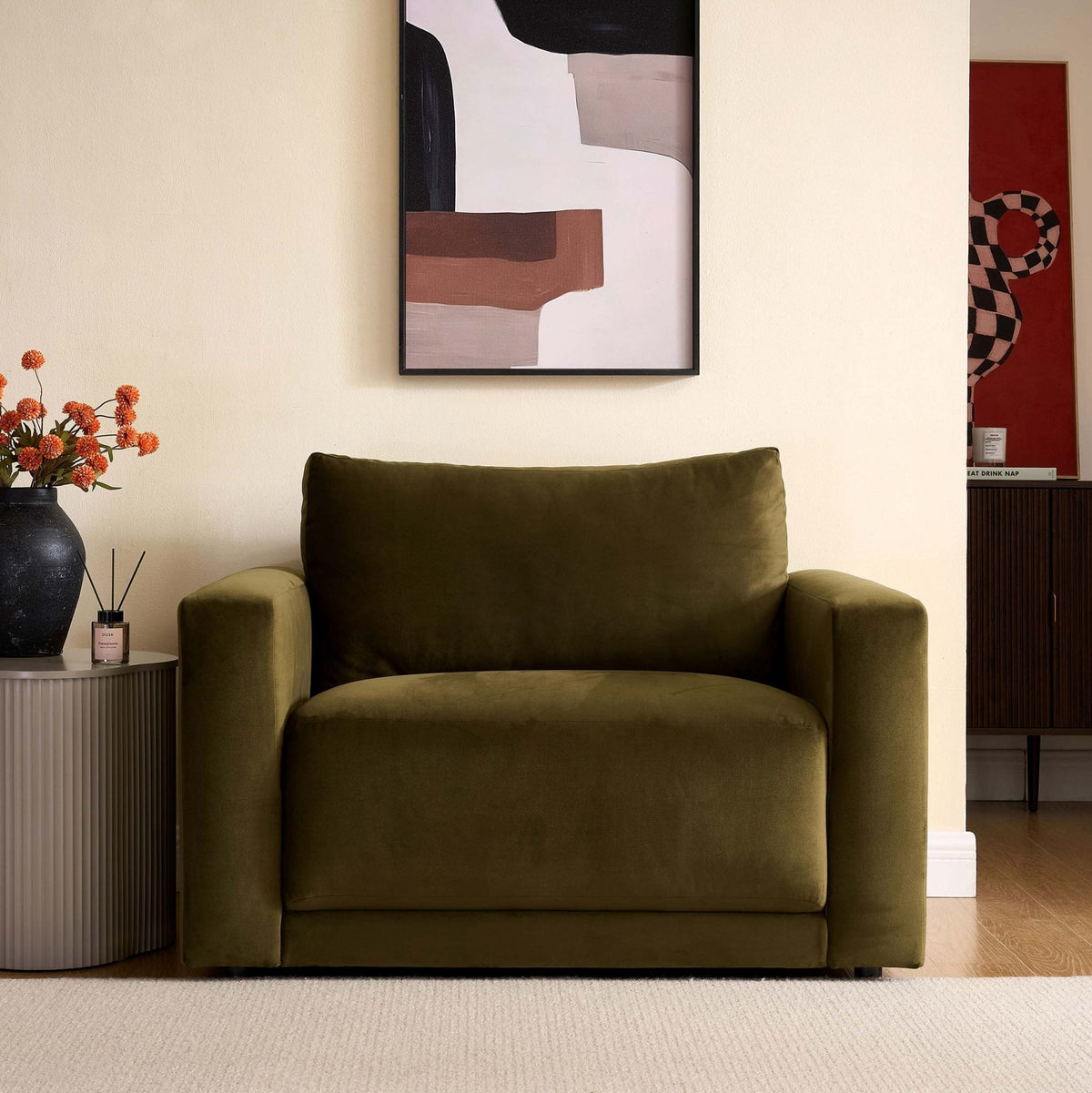 Chicago Loveseat - Rich Green - DUSK