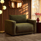 Chicago Loveseat - Woven Pine Green - DUSK