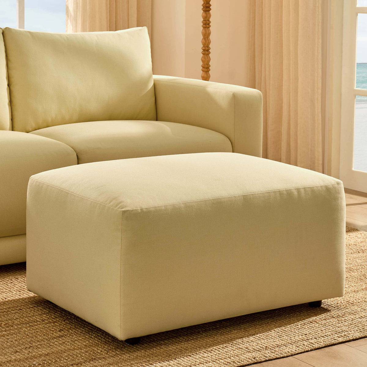 Chicago Pouffe - Butter Yellow - DUSK