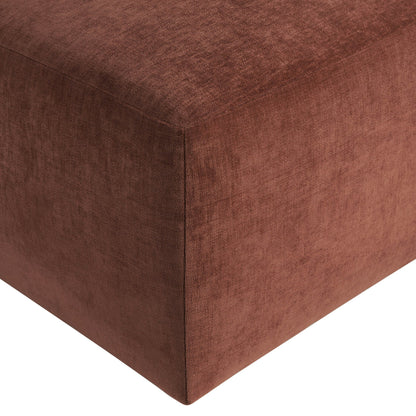 Chicago Pouffe - Chenille Dark Rust - DUSK