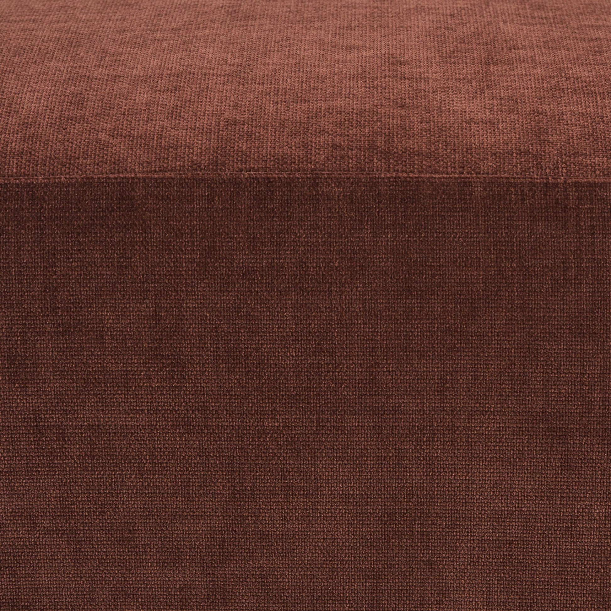 Chicago Pouffe - Chenille Dark Rust - DUSK