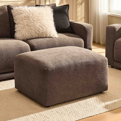 Chicago Pouffe - Chenille Mushroom - DUSK