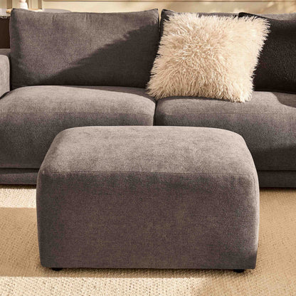 Chicago Pouffe - Chenille Mushroom - DUSK