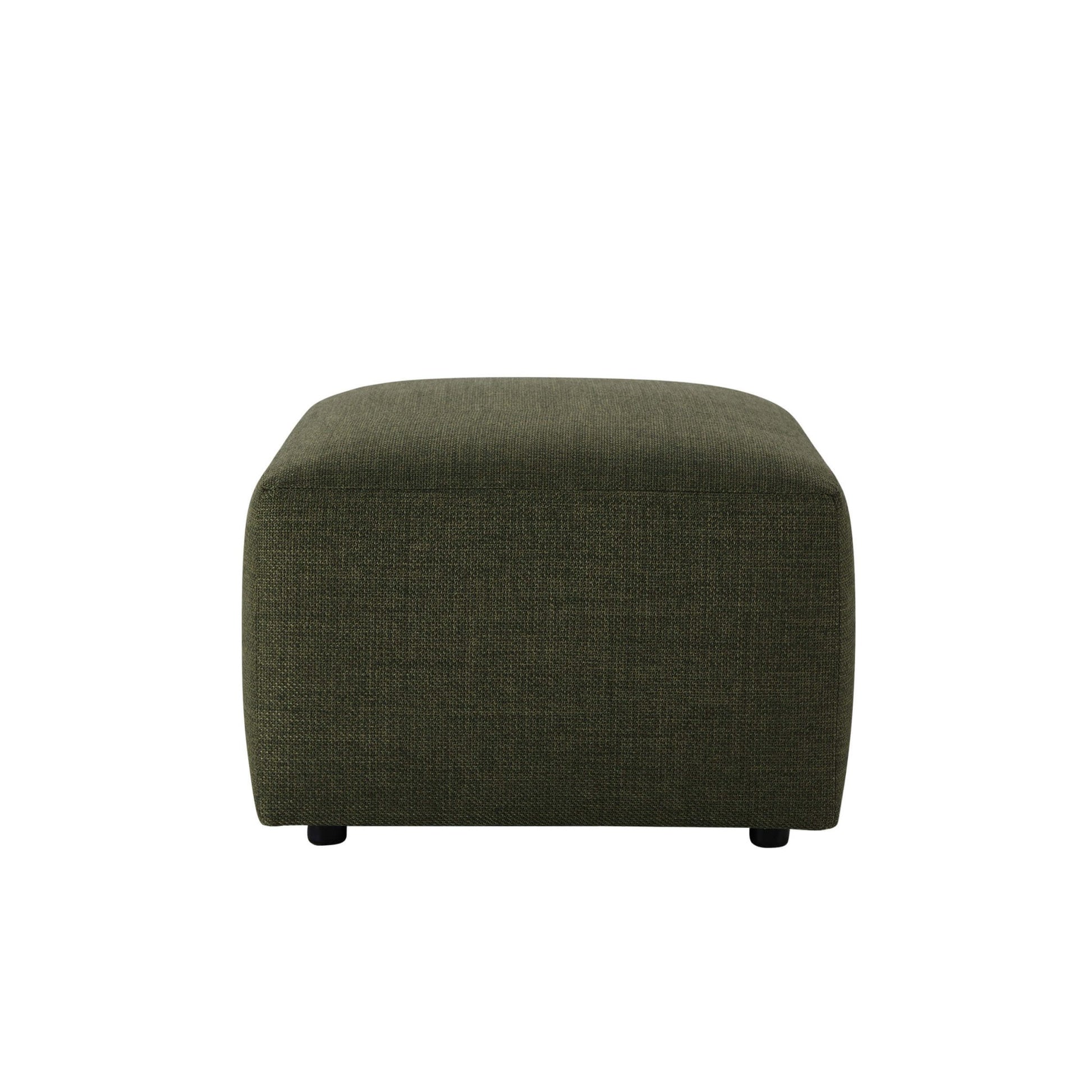Chicago Pouffe - Woven Pine Green - DUSK