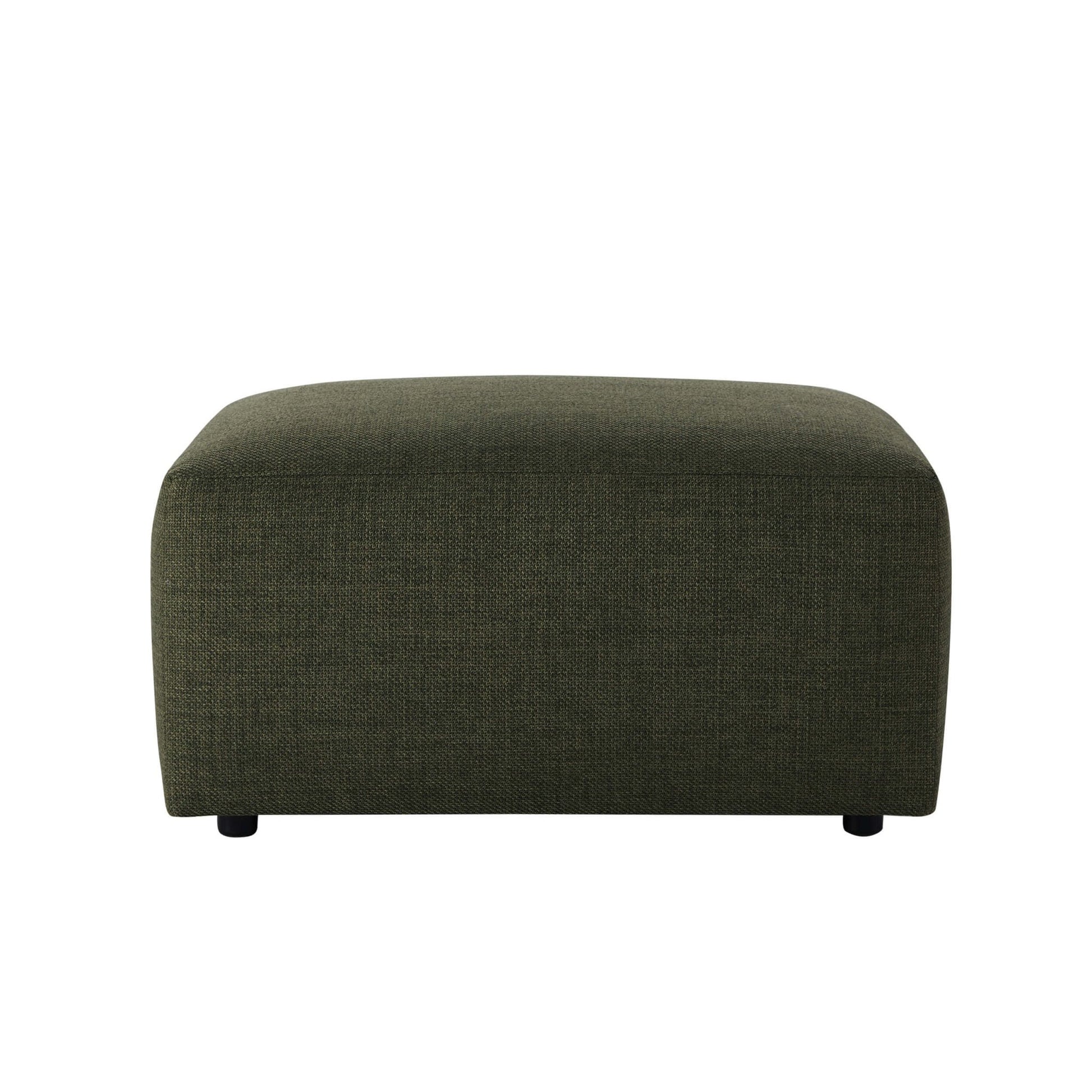 Chicago Pouffe - Woven Pine Green - DUSK