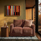 Chicago Small 2 Seater Sofa - Chenille Dark Rust - DUSK