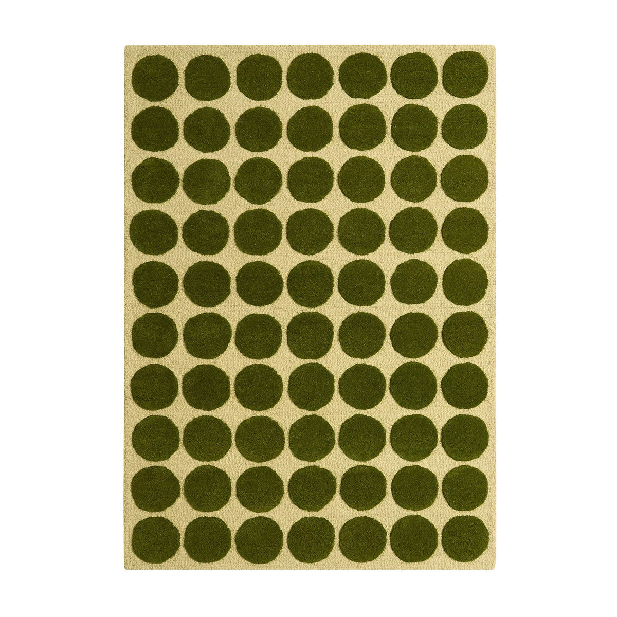 Chuck Wool Blend Polka Dot Rug - Green - DUSK