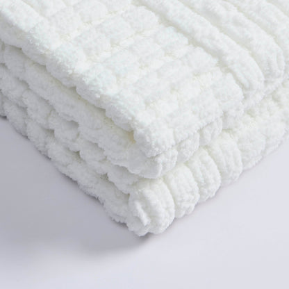 Chunky Chenille Sofa Throw - White - DUSK