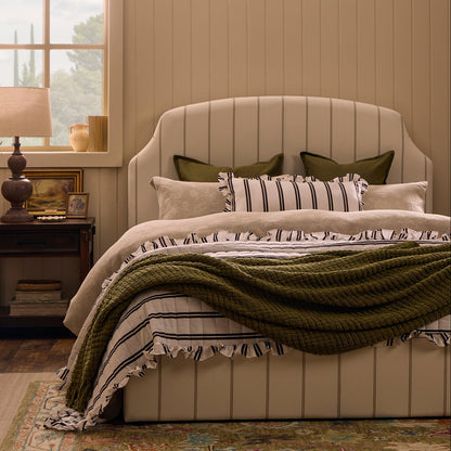 Chunky Chenille Throw - Olive Green - DUSK