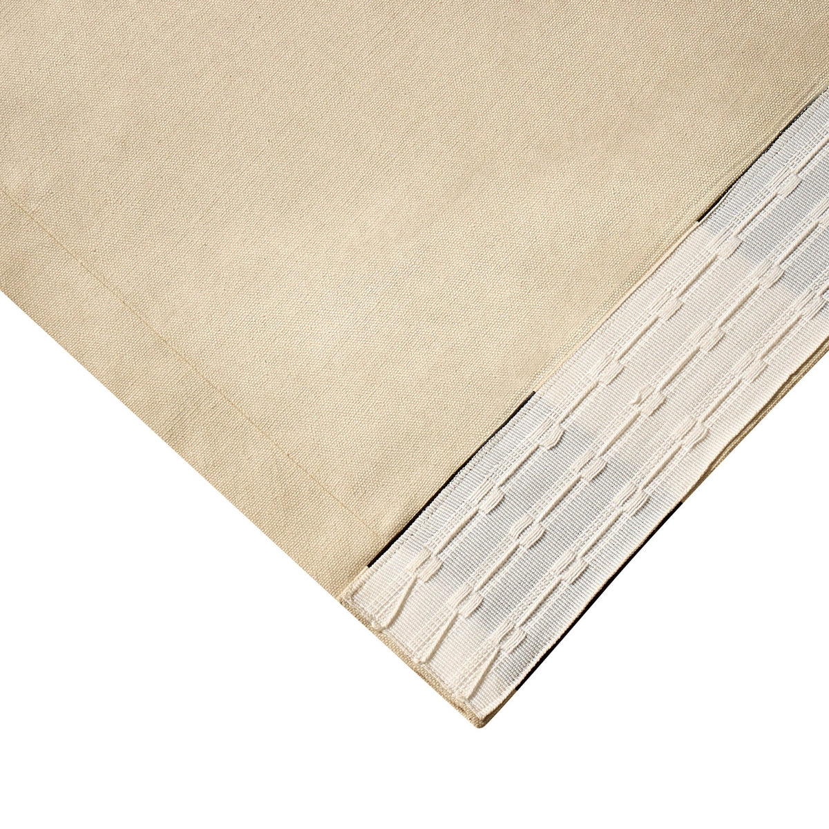 Chunky Stripe Pair of Pencil Pleat Curtains - Brown - DUSK