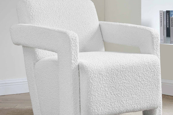 Ciara Accent Chair - Boucle Off White - DUSK