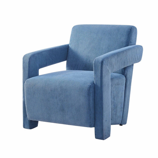 Ciara Accent Chair - Corduroy - Blue - DUSK