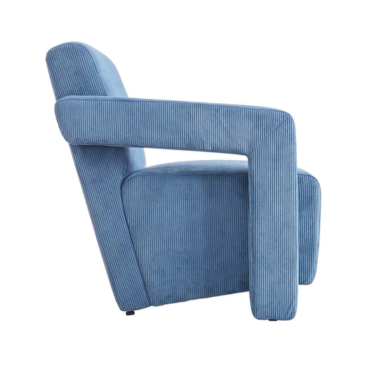 Ciara Accent Chair - Corduroy - Blue - DUSK