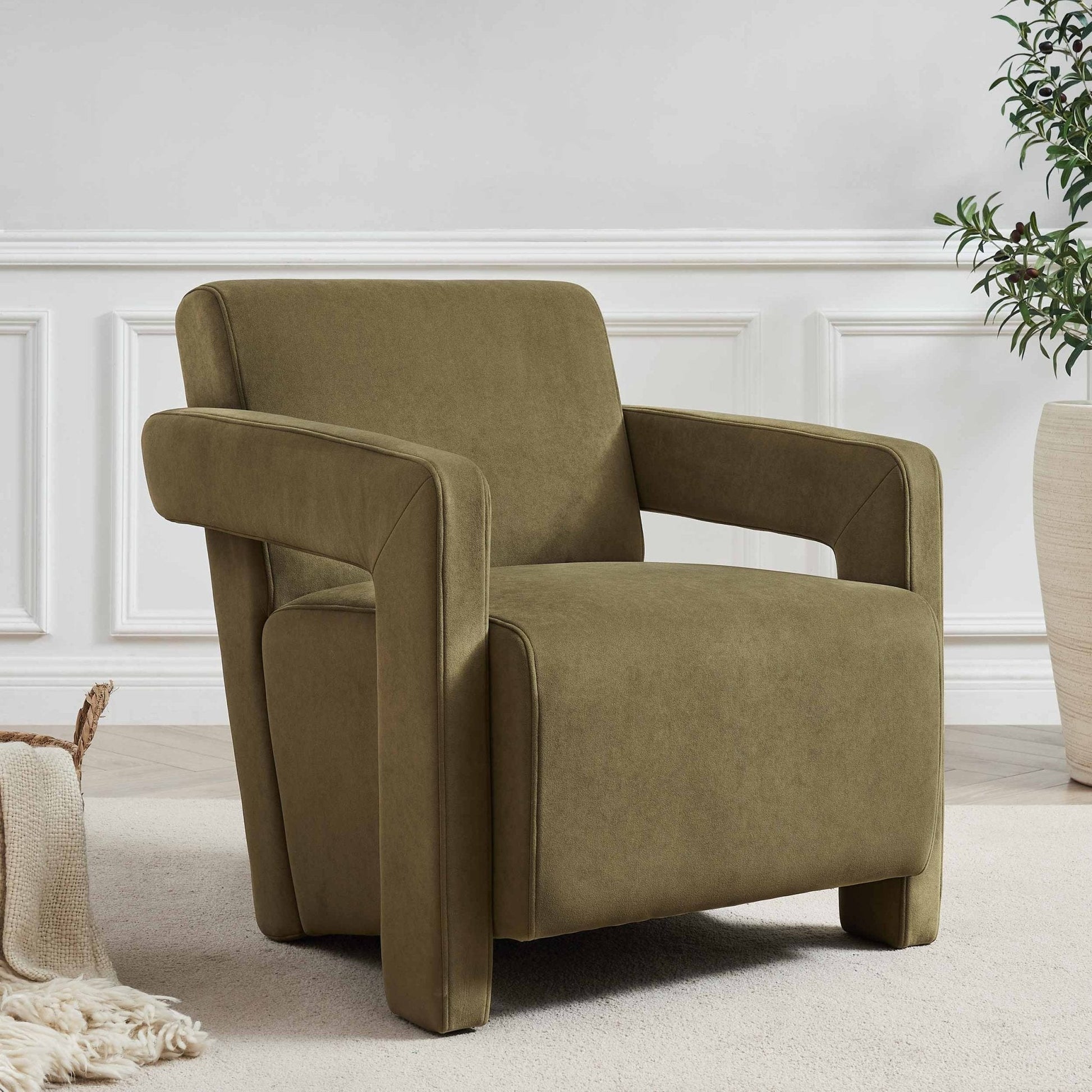 Ciara Accent Chair - Olive - DUSK