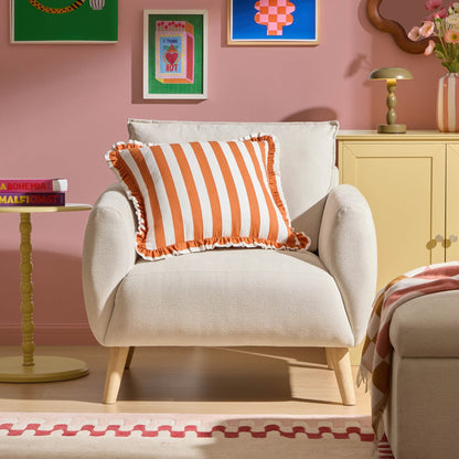Clapham Armchair - Chenille Ivory - DUSK