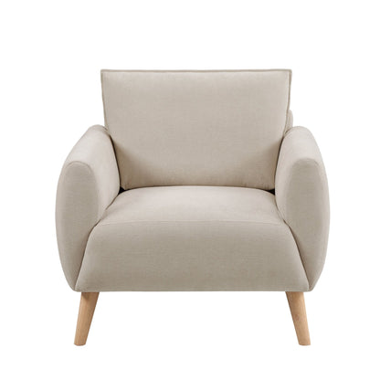 Clapham Armchair - Chenille Ivory - DUSK