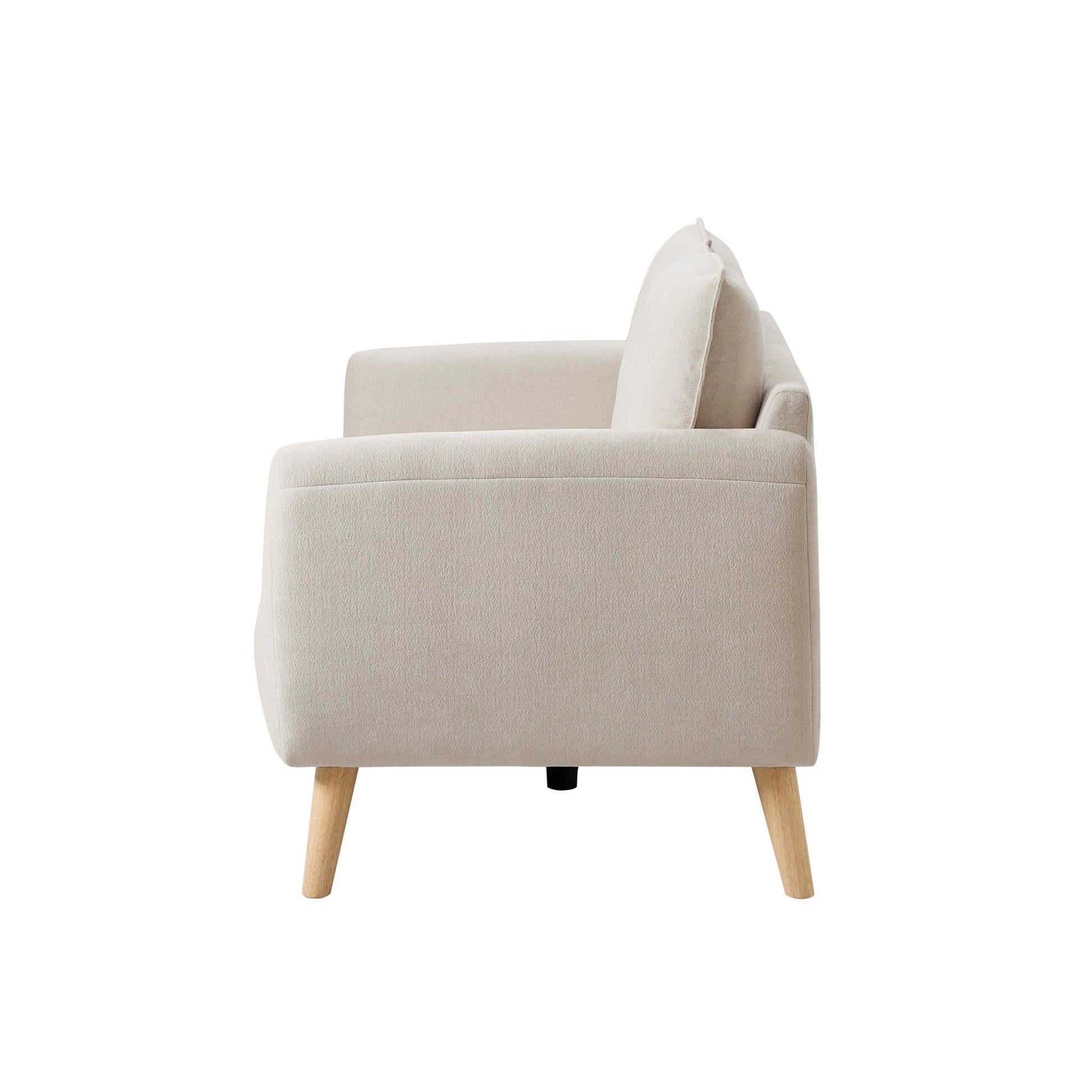 Clapham Compact 2 Seater Sofa - Chenille Ivory - DUSK