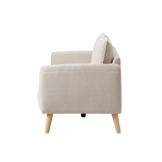 Clapham Compact 2 Seater Sofa - Chenille Ivory - DUSK