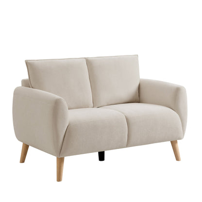Clapham Compact 2 Seater Sofa - Chenille Ivory - DUSK