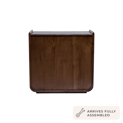 Cleo Acacia Wood 3 Drawer Chest - Walnut - DUSK