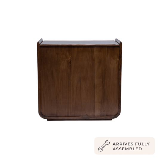 Cleo Acacia Wood 3 Drawer Chest - Walnut - DUSK