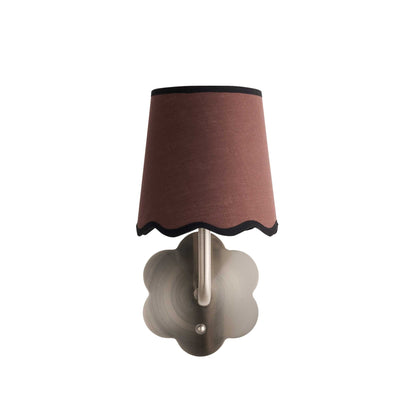 Colette Chrome Flower Rechargeable Wall Light - Chrome/Brown - DUSK