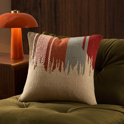 Colour Stitch Fade Effect Sofa Cushion Cover - Multi/Natural - DUSK