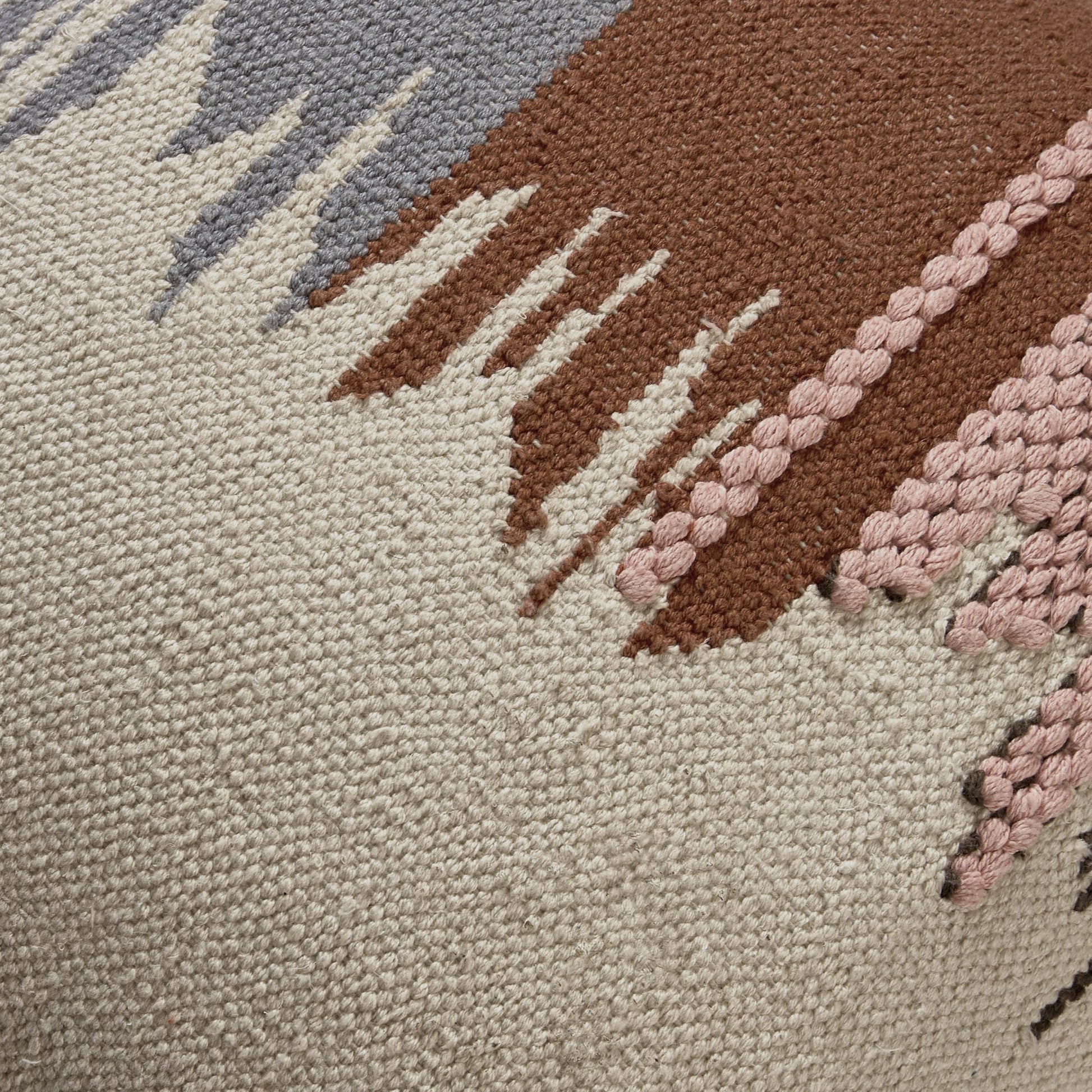 Colour Stitch Fade Effect Sofa Cushion Cover - Multi/Natural - DUSK