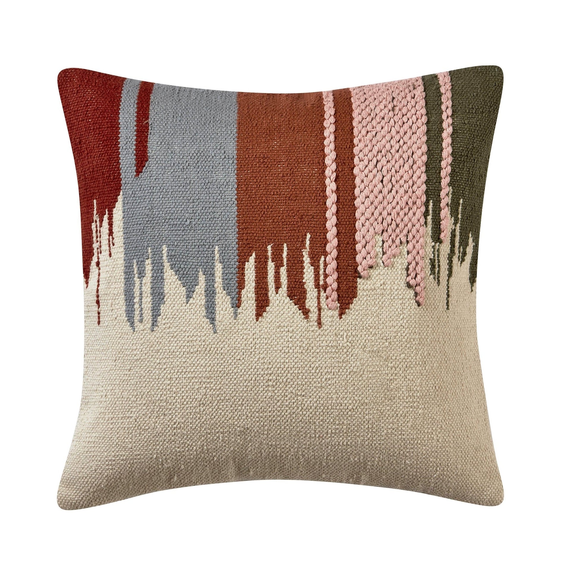 Colour Stitch Fade Effect Sofa Cushion Cover - Multi/Natural - DUSK