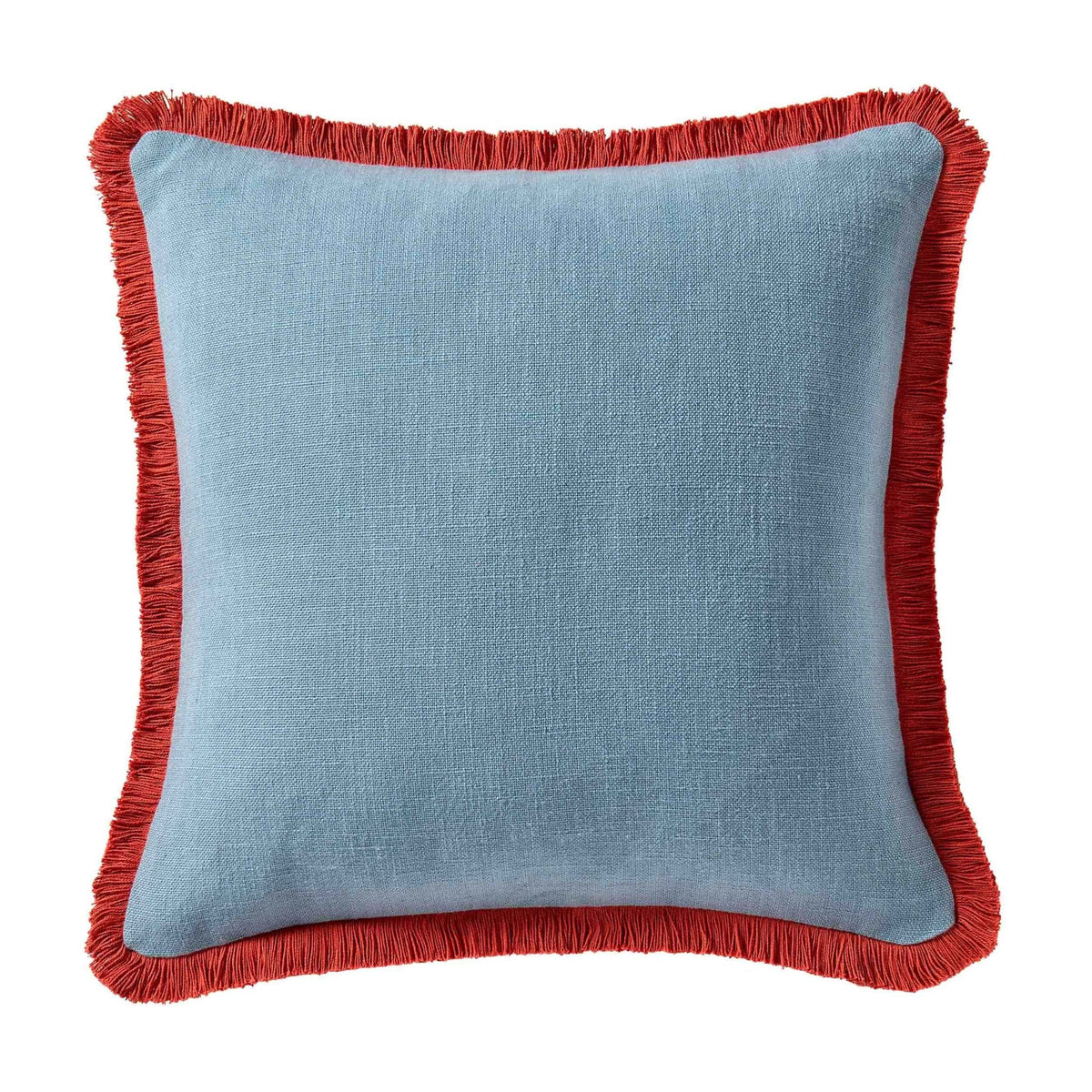 Contrast Edge Tufted Cushion Cover - Blue/ Red - DUSK