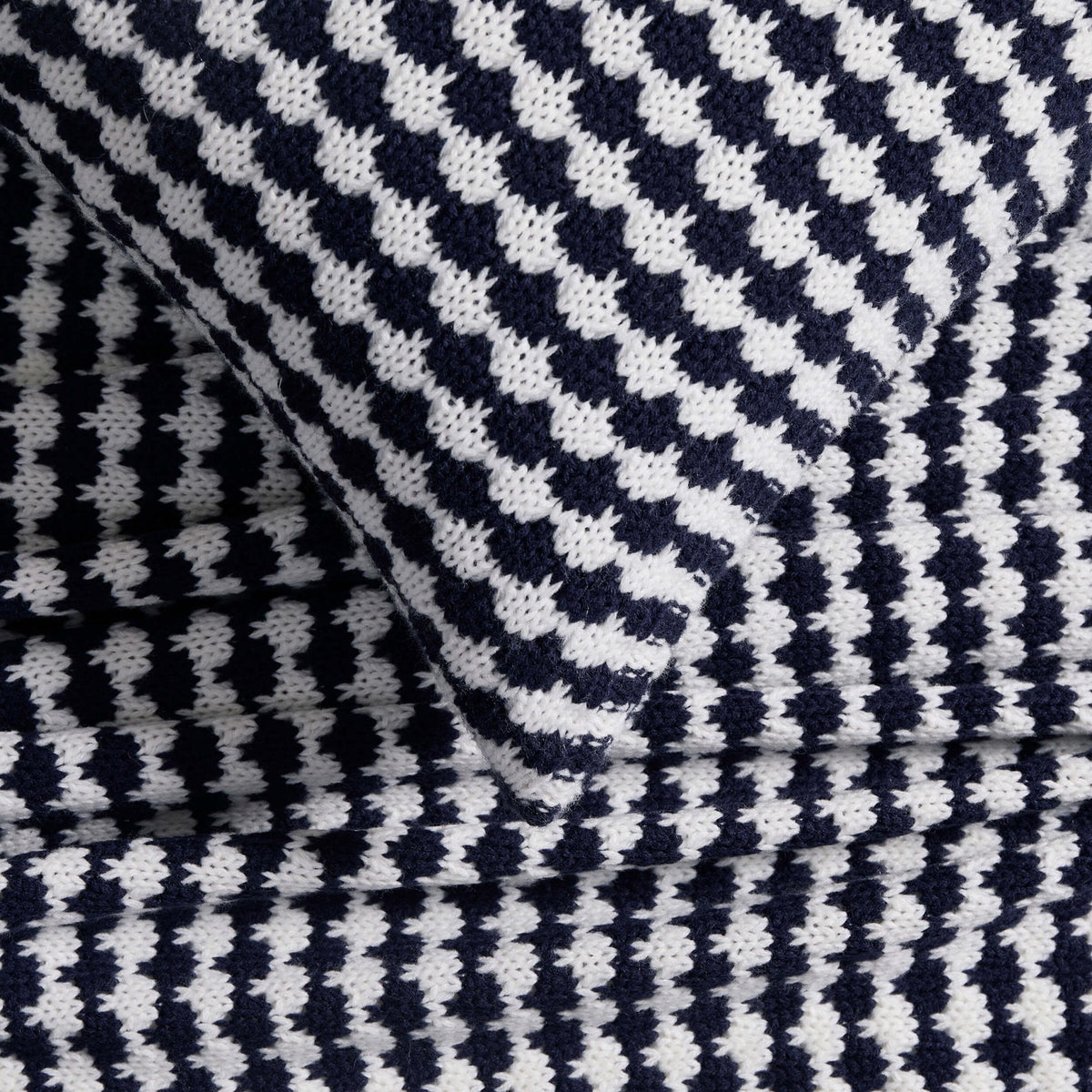 Contrast Pattern Knit Sofa Cushion Cover - Midnight - DUSK