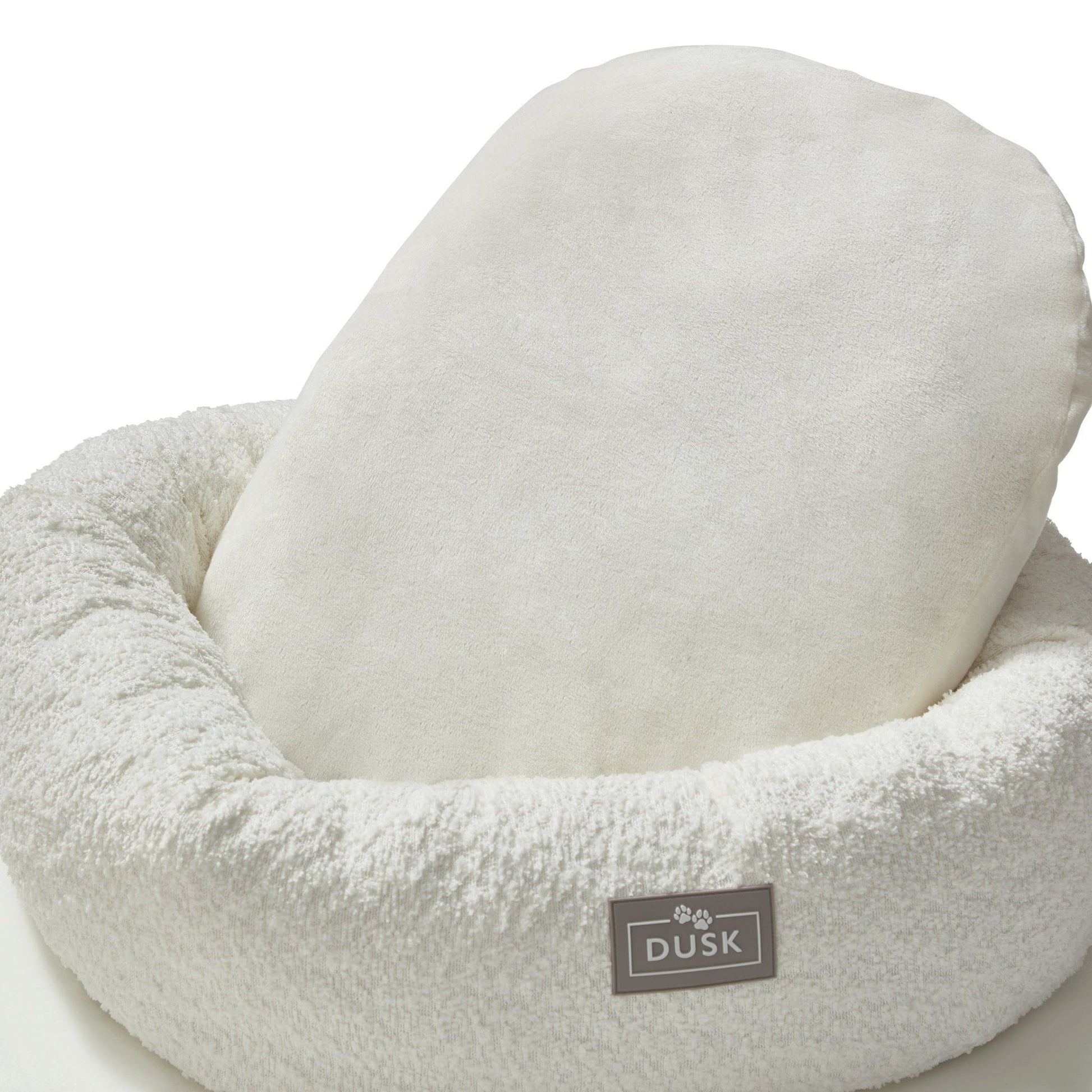 Cooper Round Dog Bed - White - DUSK