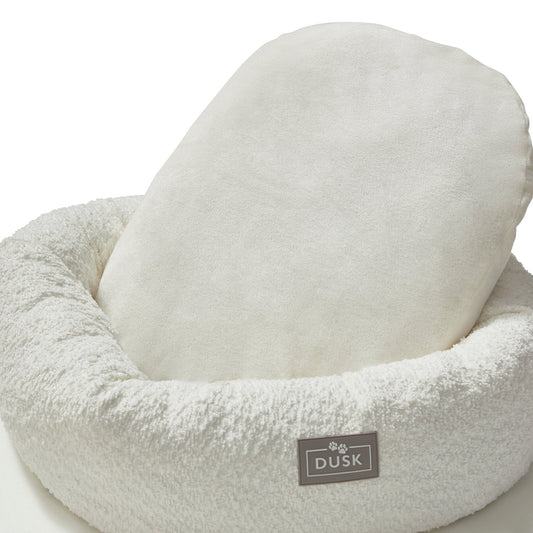 Cooper Round Dog Bed - White - DUSK