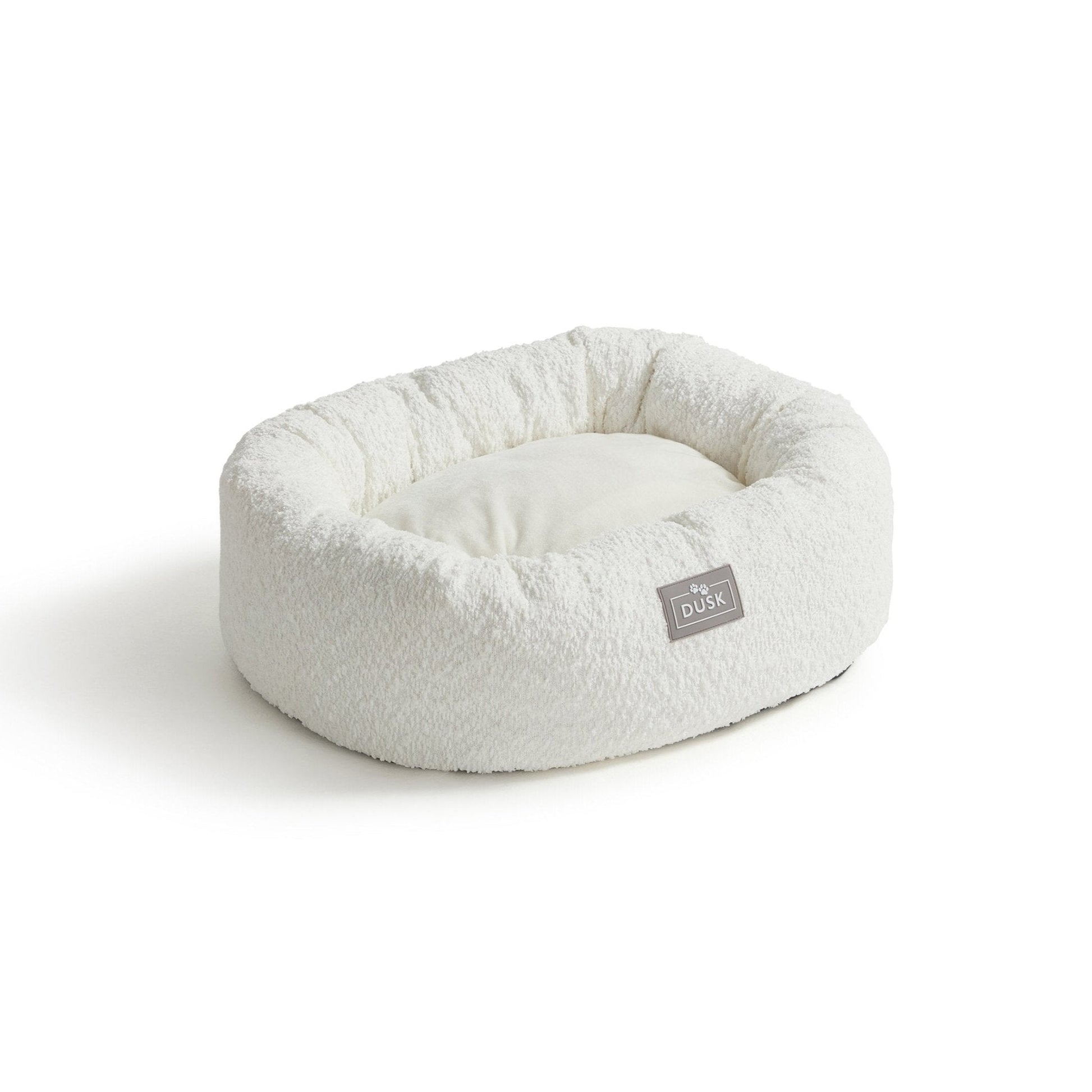 Cooper Round Dog Bed - White - DUSK