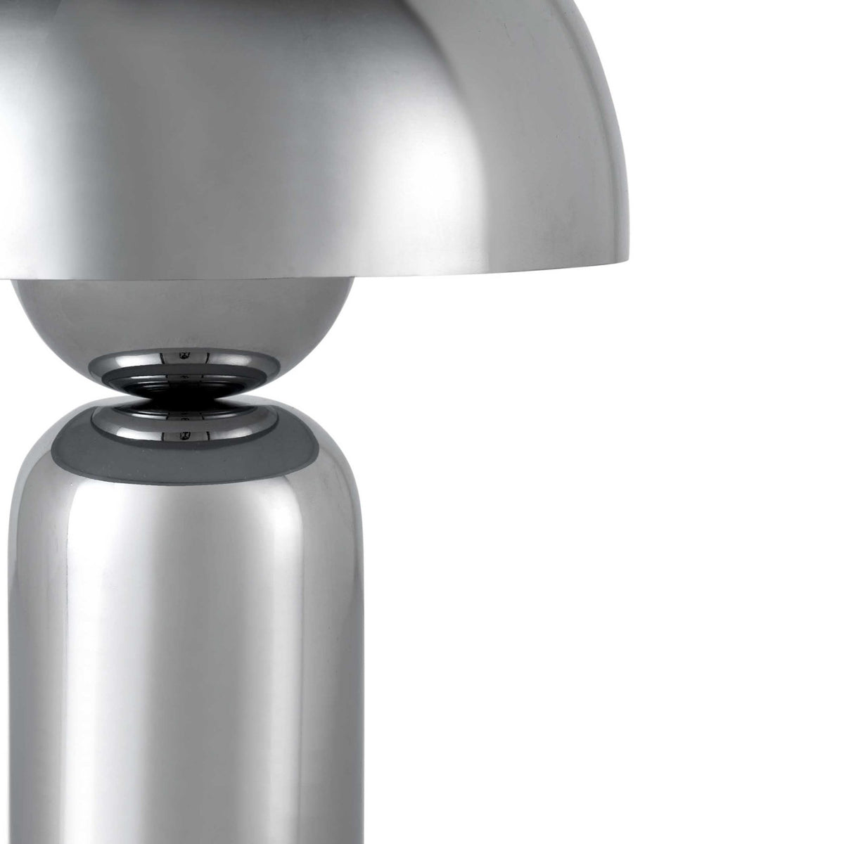 Cove Chrome Dome Rechargeable Lamp - Chrome - DUSK