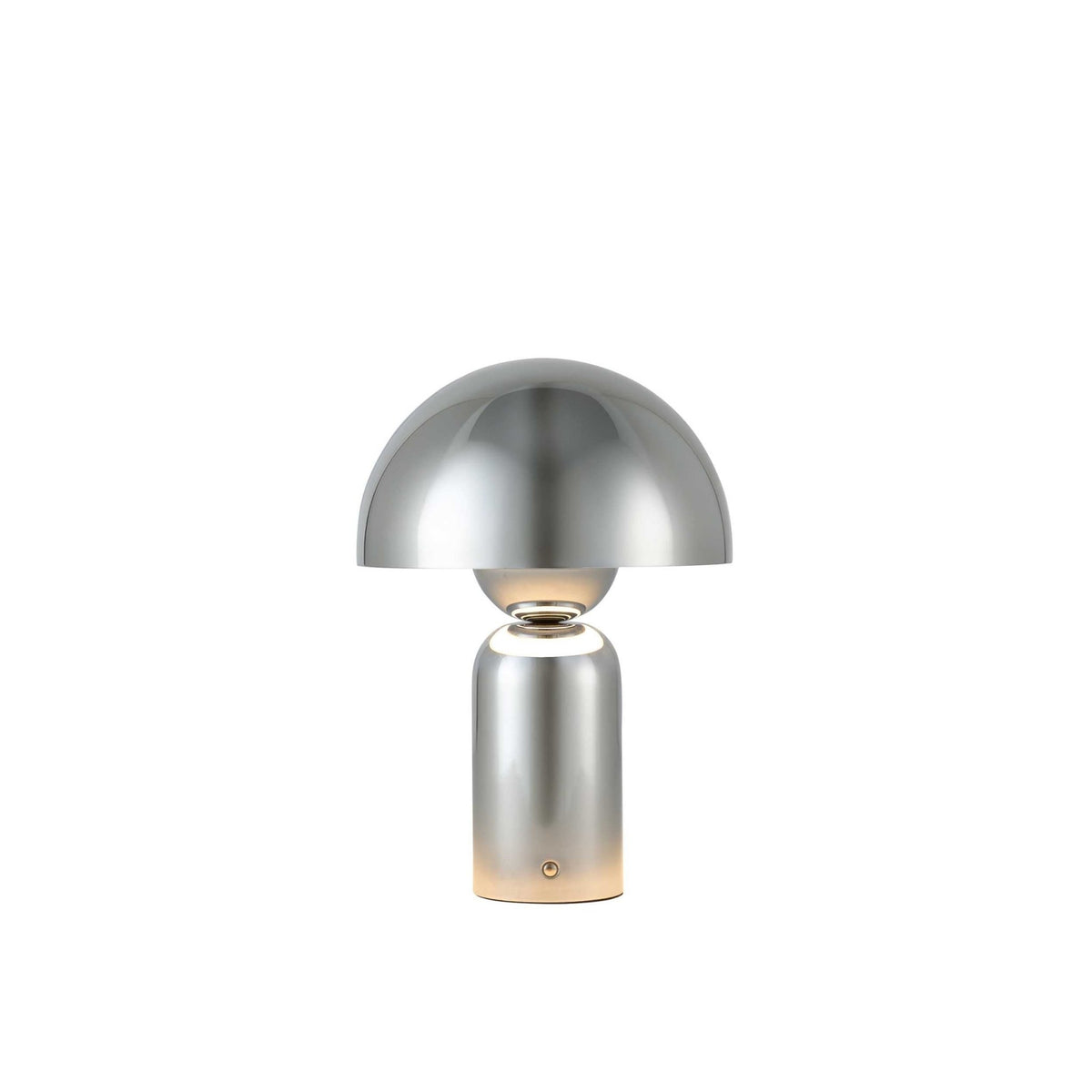 Cove Chrome Dome Rechargeable Lamp - Chrome - DUSK