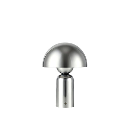 Cove Chrome Dome Rechargeable Lamp - Chrome - DUSK