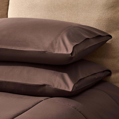 Coverless Duvet & Pillowcase Set - Brown - DUSK