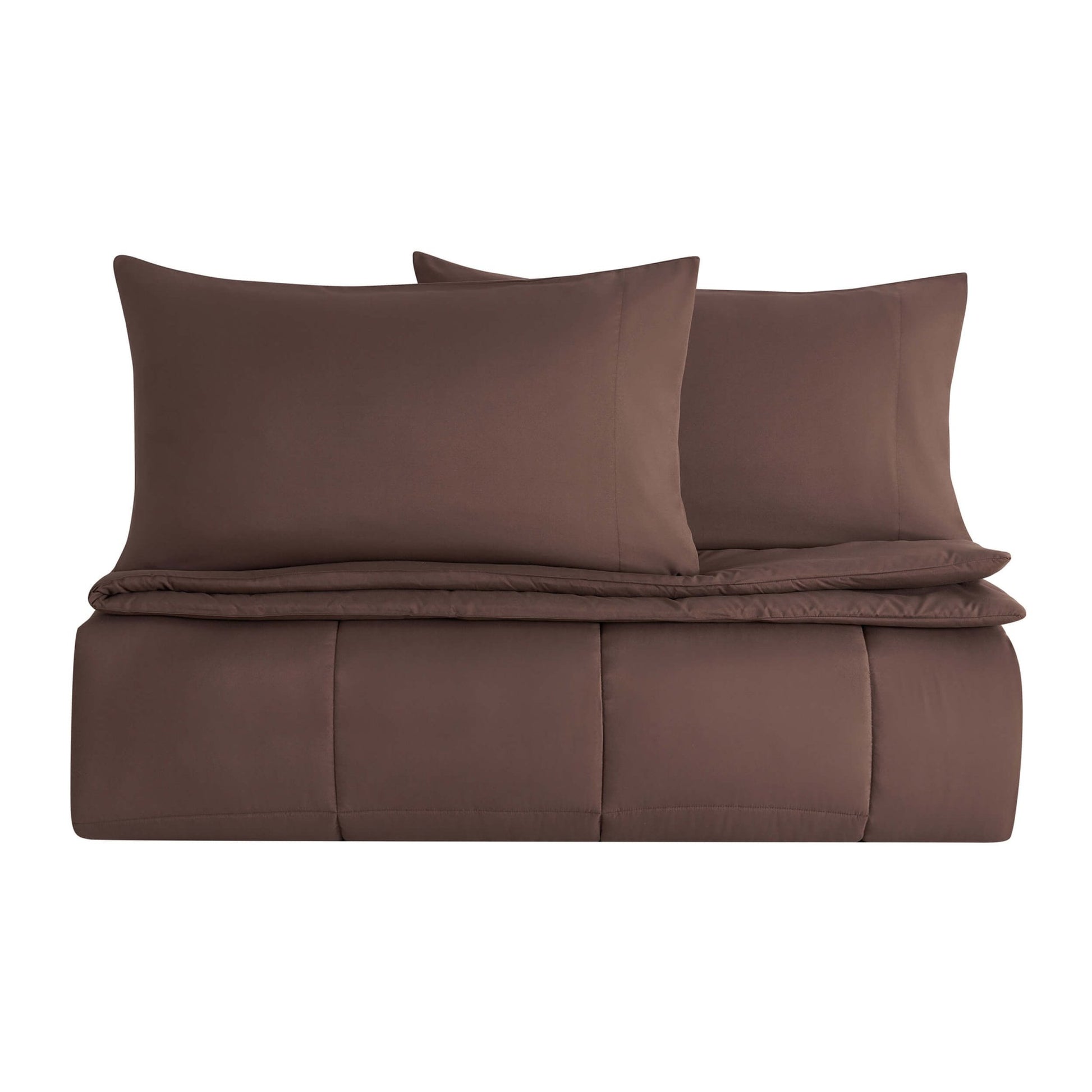 Coverless Duvet & Pillowcase Set - Brown - DUSK
