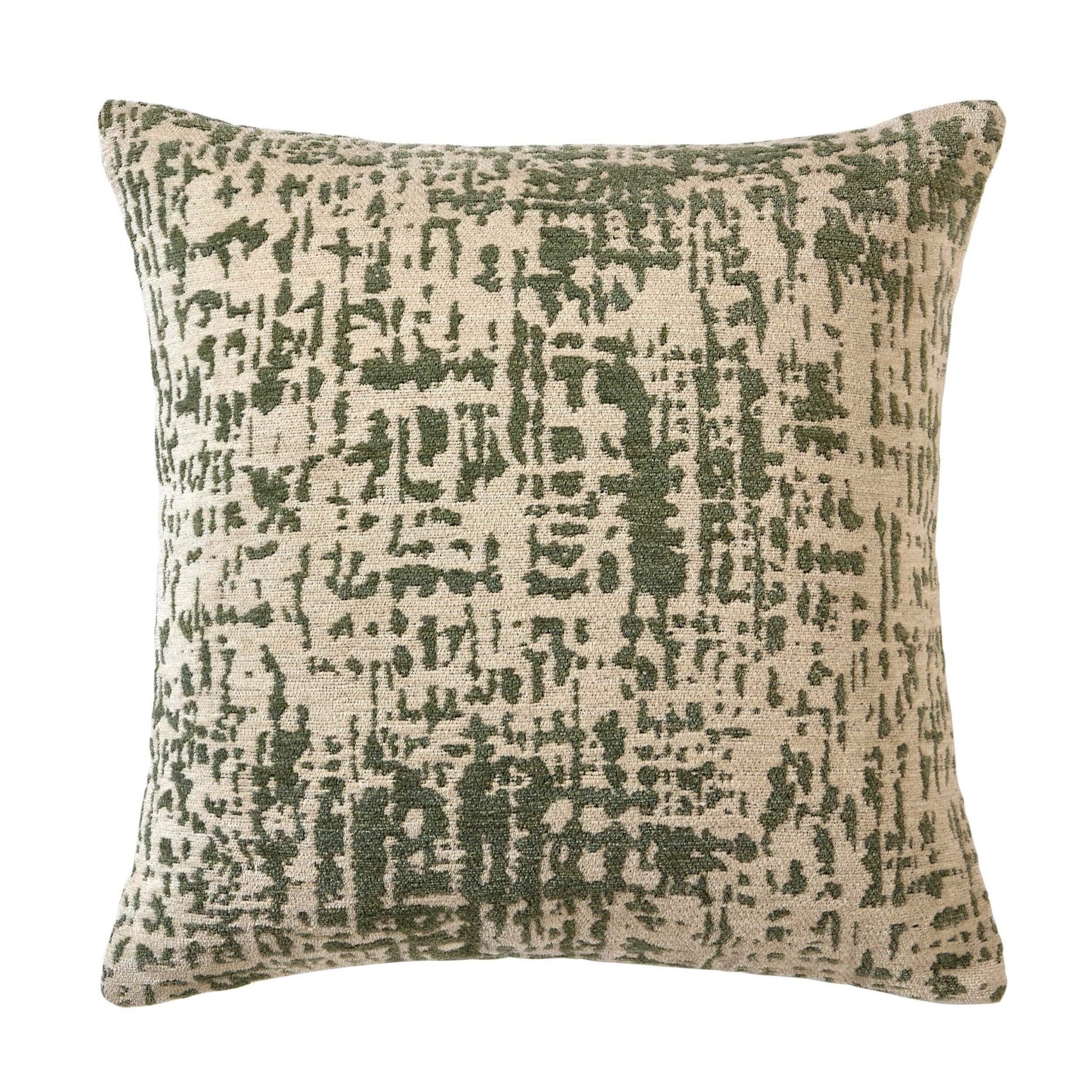 Crackle Effect Sofa Cushion Cover - Sage/White - DUSK