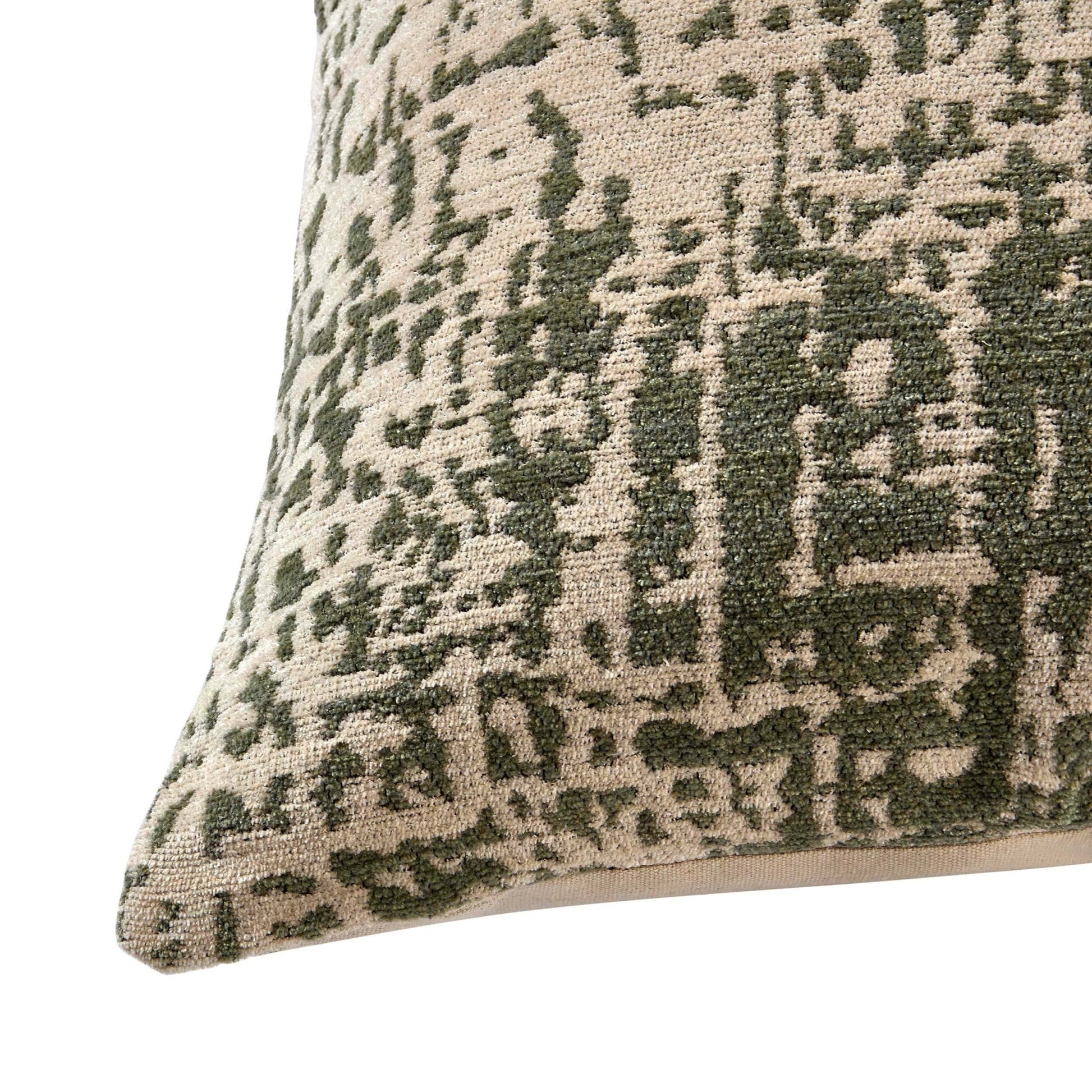 Crackle Effect Sofa Cushion Cover - Sage/White - DUSK