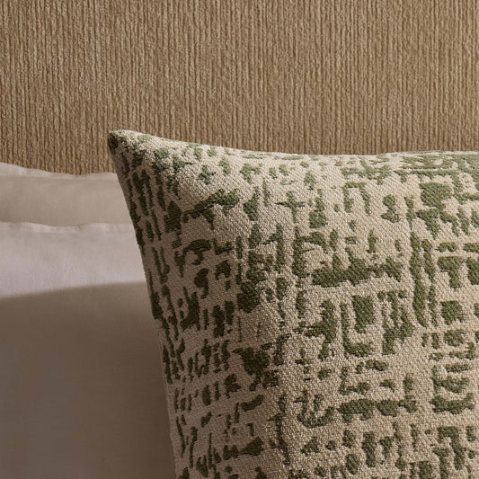 Crackle Effect Sofa Cushion Cover - Sage/White - DUSK