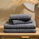 Crete 4 Piece Towel Bundle Set - Slate - DUSK
