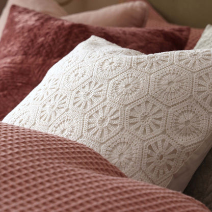 Crochet Knit Cushion Cover - Off White - DUSK