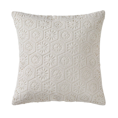 Crochet Knit Sofa Cushion Cover - Off White - DUSK