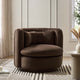 Daisy Round Accent Chair - Cappuccino - DUSK