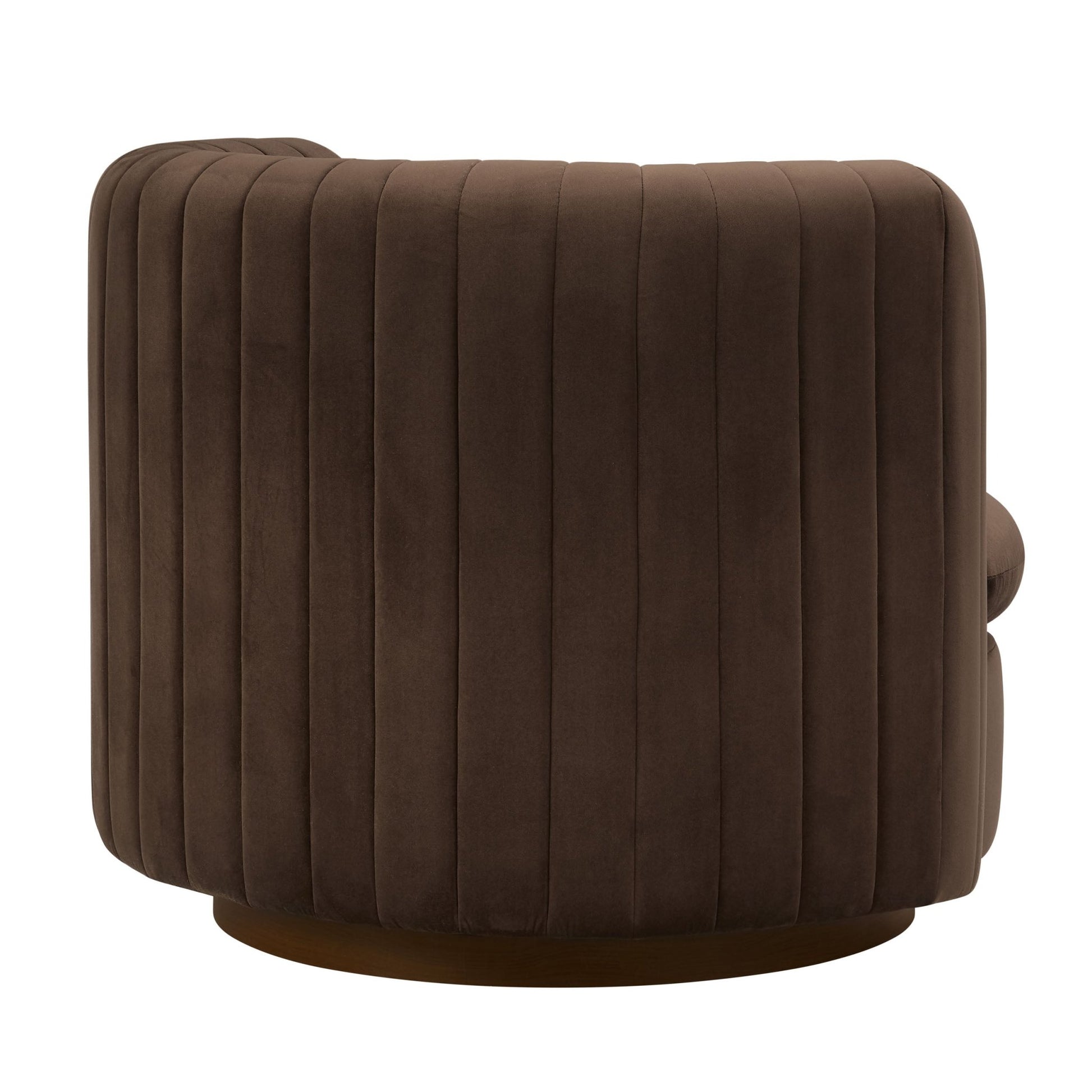 Daisy Round Accent Chair - Cappuccino - DUSK