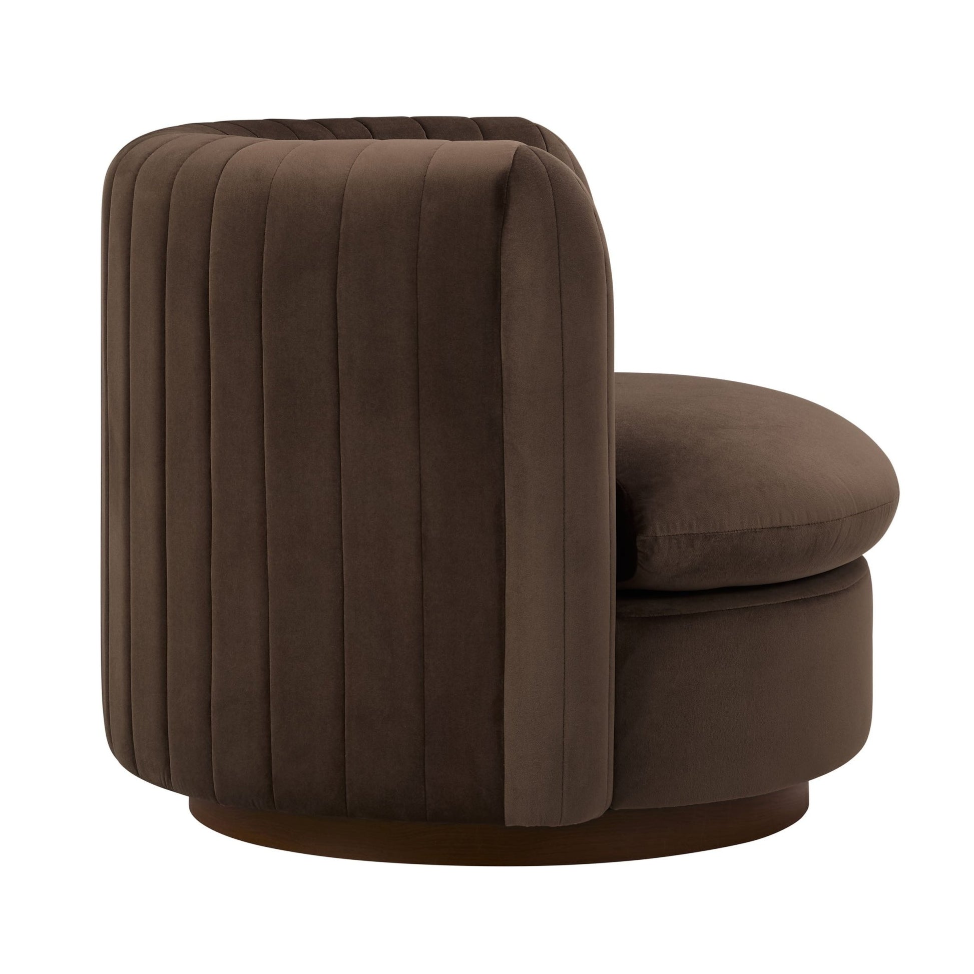 Daisy Round Accent Chair - Cappuccino - DUSK